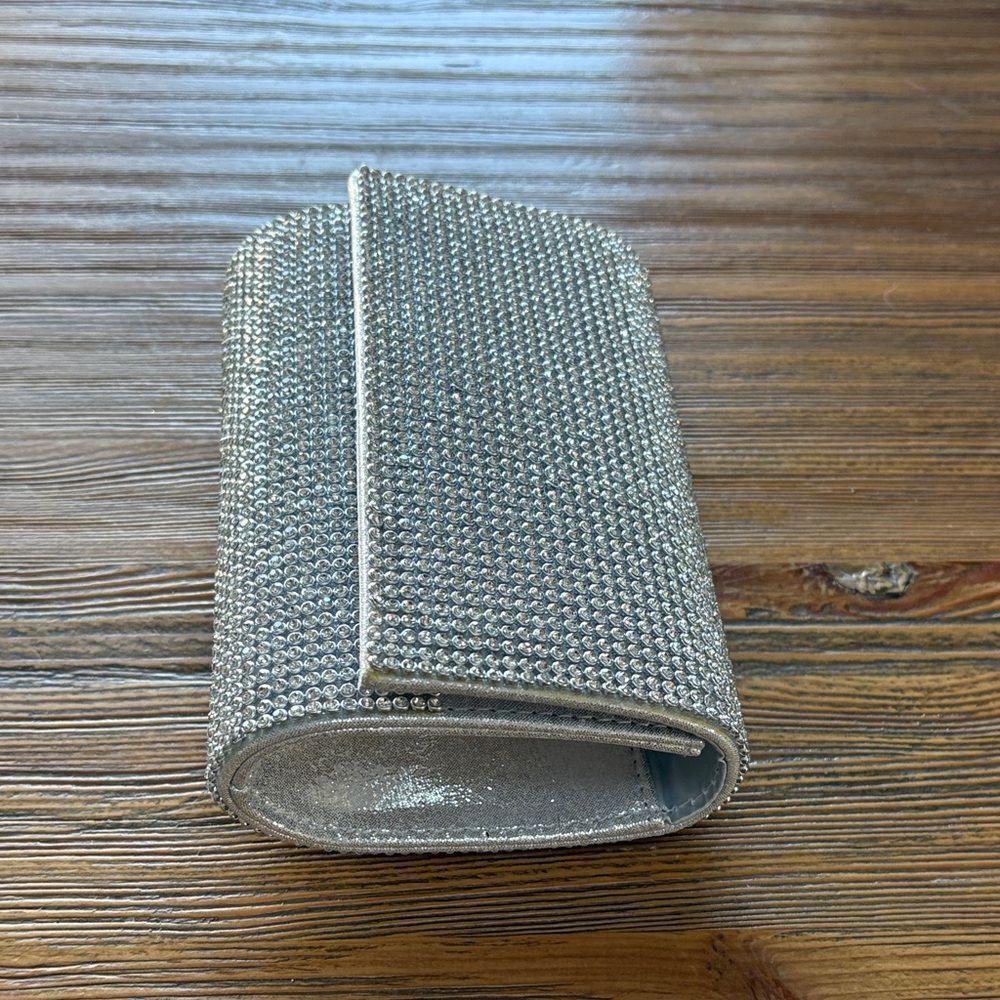 Sparkling Silver Rhinestone Clutch - Picture 3 of 11